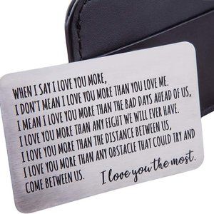 Wallet Insert Card Gifts For Men Husband From Wife Girlfriend Boyfriend Birthday